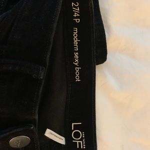 LOFT Pants - LOFT Black Corduroy modern Sexy Boot Pants LOFT Pants - LOFT Black Corduroy modern Sexy Boot Pants